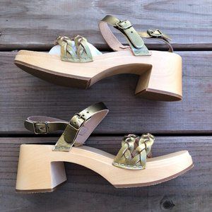 Swedish Hasbeens Tanja Debutant Braided Sandal